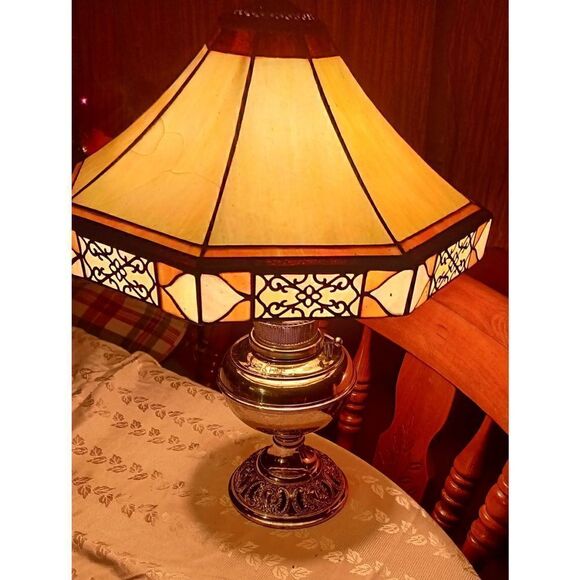 1890s THE B&H (Bradley and Hubbad oil lamp converted to electric "can b turñed b - Picture 11 of 14